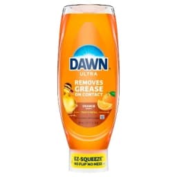 Dishwashing Liquid Orange 22 Fluid Ounces, Easy Squeeze Bottle, Multi-Surface Grease Fighting Soap For Dishes And Kitchen
