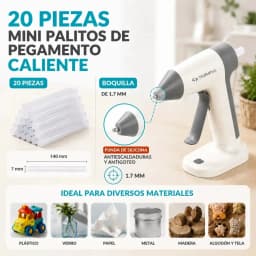 4V Cordless Hot Glue Gun Kit 30‑Second Fast Preheat Cordless Mini Glue Gun With 2000mAh Rechargeable Type‑C Battery Anti‑Drip Nozzle Includes 20 Glue Sticks