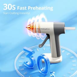 4V Cordless Hot Glue Gun Kit 30‑Second Fast Preheat Cordless Mini Glue Gun With 2000mAh Rechargeable Type‑C Battery Anti‑Drip Nozzle Includes 20 Glue Sticks