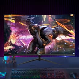 LXZ 27 inch Curved Gaming Monitor, 180Hz Monitor FHD 1080P, Built-in Speaker, Frameless 1800R Computer Display with FreeSync Technology, Wall Mountable, Christmas Gifts for Men and Women, Advent Gifts, Gaming Accessories