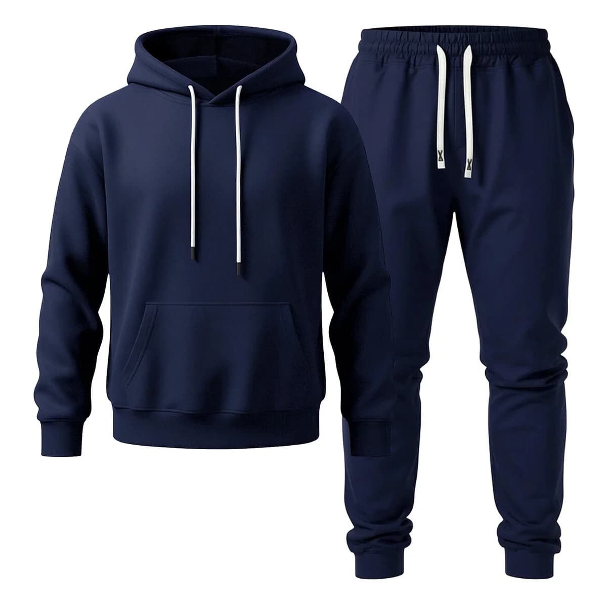 Men's Hooded Sweatshirt And Ankle Pants Two-Piece Set, Casual Pullover Top, Jogging Pants Set, Suitable For Mountaineering, Outdoor Hiking, And Travel