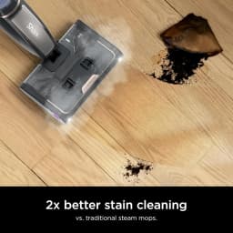SD201 Steam Pickup 3-in-1 Steam Mop Picks Up Debris, Deep Scrubs, & Steam Sanitizes All At Once, Lightweight Steam Cleaner for Home w/Sealed Hard Floors like Hardwood, Tile & Laminate (Renewed)