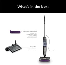 SD201 Steam Pickup 3-in-1 Steam Mop Picks Up Debris, Deep Scrubs, & Steam Sanitizes All At Once, Lightweight Steam Cleaner for Home w/Sealed Hard Floors like Hardwood, Tile & Laminate (Renewed)