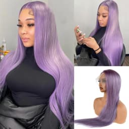 Mint Green Colored Body Wave Human Hair Wigs 13×6 HD Lace Frontal Wig Pre Plucked 180% 210% Density Vietnamese Raw Human Hair Wigs For Women