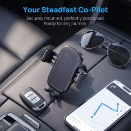 Car Phone Holder | Dedicated Car Navigation Mobile Stand, 360° Rotatable Multi-angle Adjustable Anti-shake And Anti-slip, Three-in-one For Dashboard Vent, Universal For All Car Models, Compatible With Apple, Huawei, Xiaomi, Samsung Phones