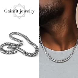 925 Pure Silver Cuban Chain, 10mm Cuban Link, Unisex. Must-Have Trendy Item, Classic and Versatile Style, Made in China, High-End Necklace, Perfect for Gifts. Buy Three Get One Free.