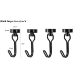 Heavy‑Duty Neodymium Rare Earth Magnetic Hooks, Strong Hold Magnet Hangers for Cruise Ship Refrigerator, Kitchen Home Office Multi‑Scene Hanging Storage Organization