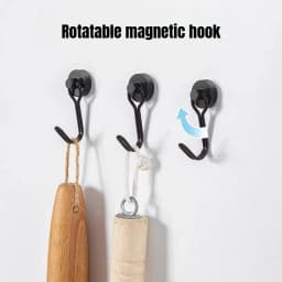 Heavy‑Duty Neodymium Rare Earth Magnetic Hooks, Strong Hold Magnet Hangers for Cruise Ship Refrigerator, Kitchen Home Office Multi‑Scene Hanging Storage Organization