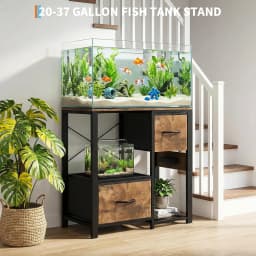 Garvee 80CM Aquarium Stand for 20-29 Gallon Gallon Tank,Heavy Duty Fish Tank Stand up to 600 LBS,Aquarium Stand with Power for aquarium and reptile