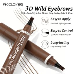 6PCS/SET Non Smudge Eyebrow Drawing Pen Set,Waterproof,Long-Lasting,Soft Balanced Color Payoff,Free Hand Easy Operation,Multiple Shade Selection,Liquid Brow Definer Collection Suitable For Daily Basic Eyebrow Styling Needs