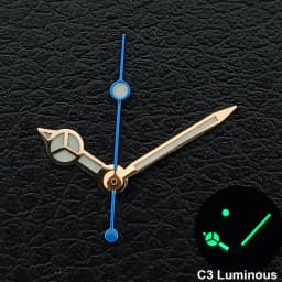Silver/Gold/Rose Gold Watch Hands Green Cyan Luminous Fit NH35 NH36 Watches Movement Accessory Part