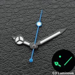 Silver/Gold/Rose Gold Watch Hands Green Cyan Luminous Fit NH35 NH36 Watches Movement Accessory Part