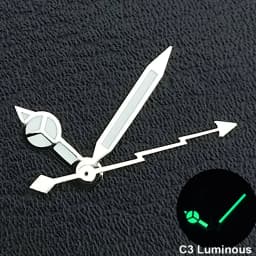 Silver/Gold/Rose Gold Watch Hands Green Cyan Luminous Fit NH35 NH36 Watches Movement Accessory Part