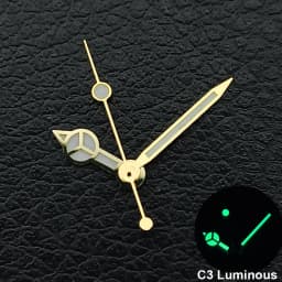 Silver/Gold/Rose Gold Watch Hands Green Cyan Luminous Fit NH35 NH36 Watches Movement Accessory Part