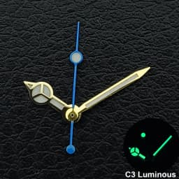 Silver/Gold/Rose Gold Watch Hands Green Cyan Luminous Fit NH35 NH36 Watches Movement Accessory Part