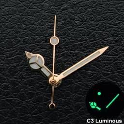 Silver/Gold/Rose Gold Watch Hands Green Cyan Luminous Fit NH35 NH36 Watches Movement Accessory Part