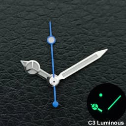 Silver/Gold/Rose Gold Watch Hands Green Cyan Luminous Fit NH35 NH36 Watches Movement Accessory Part
