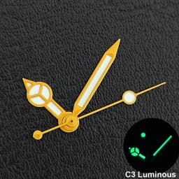 Silver/Gold/Rose Gold Watch Hands Green Cyan Luminous Fit NH35 NH36 Watches Movement Accessory Part