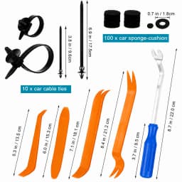 1180+115+9Pcs Auto Plastic Retainer Clips Kit 23 Sizes Car Fastener Rivet Bumper Door Trim Panel Clips with Disassembly Tools Gloves Universal for VW Audi Mercedes BMW Peugeot Citroen Fiat Renault European Vehicles