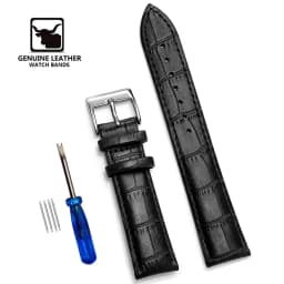 Premium Genuine Leather Watchbands 12/14/16/18/19/20/21/22/24 mm Watch Band Strap High Quality Wrist Belt Bracelet + Tool