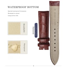 Premium Genuine Leather Watchbands 12/14/16/18/19/20/21/22/24 mm Watch Band Strap High Quality Wrist Belt Bracelet + Tool