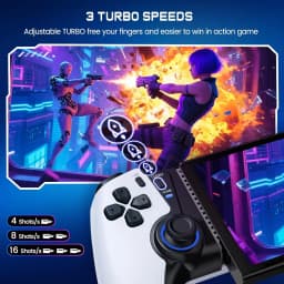 DinoFire Wireless Controller for IOS/Android/Switch1/2/OLED/iPad Mini With Hall Joystick, LED Mobile Gaming Controller