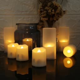 Rechargeable Led Candles Timer Remote LED Light Flameless For Wedding Room Garden Holiday Lighting Home Decor Tea Candle Lamp