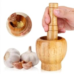 Mortar and Pestle Set Press Ginger Crusher Spices Grinding Garlic Mincer Herb Spice Masher Grinder Fresh Chopped Graters