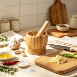 Mortar and Pestle Set Press Ginger Crusher Spices Grinding Garlic Mincer Herb Spice Masher Grinder Fresh Chopped Graters