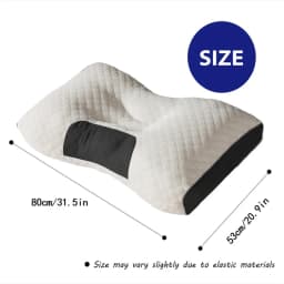 1pc/2pcs Soft Neck Pillow, Adjustable Ergonomic Orthopedic Contour Support, High Quality Pillow Core, For Sleeping Comfort