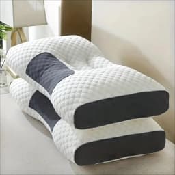 1pc/2pcs Soft Neck Pillow, Adjustable Ergonomic Orthopedic Contour Support, High Quality Pillow Core, For Sleeping Comfort