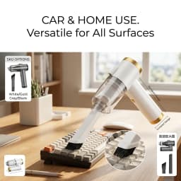 Q8 Foldable Wireless Car Vacuum Cleaner Rechargeable Handheld Mini Vacuum Cleaner High Power Strong Suction Portable For Car Household Home Cleaning