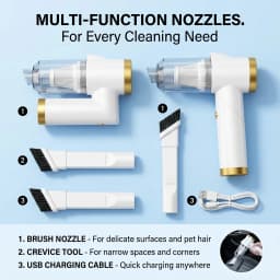 Q8 Foldable Wireless Car Vacuum Cleaner Rechargeable Handheld Mini Vacuum Cleaner High Power Strong Suction Portable For Car Household Home Cleaning