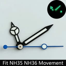 Luminous Watch Hands Blue‑Green & Green, High Quality Replacement Hands for NH35 NH36 ETA2824 2836 Miyota 8205 8215 Watch Movements