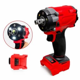 500N.m Brushless Impact Wrench Without Battery Electric Driver 1/2" Repair Cordless Screwdriver Auto Repair Power Tools Drill Service Tool for Milwaukee 18V Battery