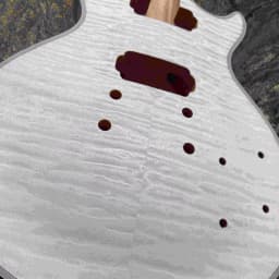 Handmade Semi-finished Electric Guitar with No Accessories and Wrapped Edges Suitable for Music Enthusiasts