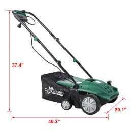 2-in-1 Garden Dethatcher and Scarifier 13 Inch Powerful Electric Lawn Dethatcher Mower, Hand Push Lawn Mower, Electric Home Lawn Mower 12AMP motor