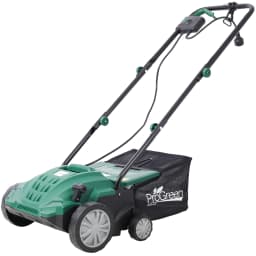 2-in-1 Garden Dethatcher and Scarifier 13 Inch Powerful Electric Lawn Dethatcher Mower, Hand Push Lawn Mower, Electric Home Lawn Mower 12AMP motor