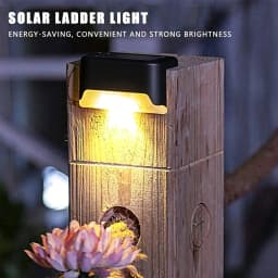 8/16 Pack Upgraded Solar Step Lights Strong Light Transmittance LED Cover, 3000K Warm White, IP44 Waterproof & Weather Resistant Outdoor Deck Lights, Auto On/Off Wireless for Stairs, Patio, Fence, Wall