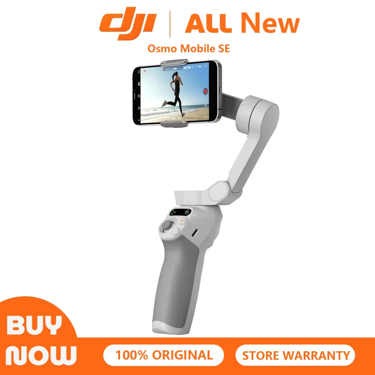 All New DJI Osmo Mobile SE 3-Axis Phone Gimbal with Built-In Tripod Selfie Stick Gimbal Stabilizer for Smooth Mobile Videography