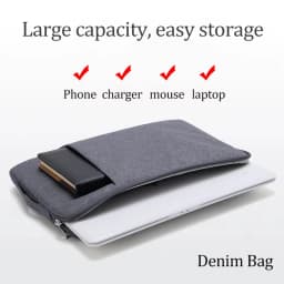 Laptop Bag for Macbook Air M2 Case 11" 14" 15.6" Inner Bladder For Macbook Pro Air M1 Lenovo Dell HP Huawei Xiaomi Denim Bag