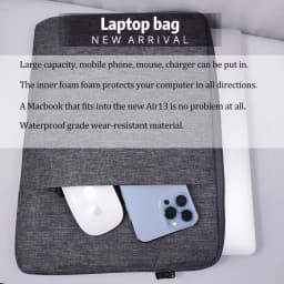 Laptop Bag for Macbook Air M2 Case 11" 14" 15.6" Inner Bladder For Macbook Pro Air M1 Lenovo Dell HP Huawei Xiaomi Denim Bag