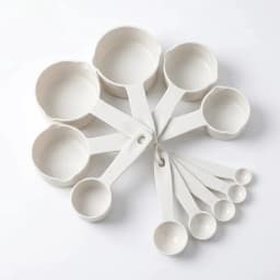 Zoyiancy 33-Piece White Silicone Kitchen Utensil Set with Natural Wood Handles, Nonstick Cooking Tools Holder and Measuring Spoons Cups Accessories