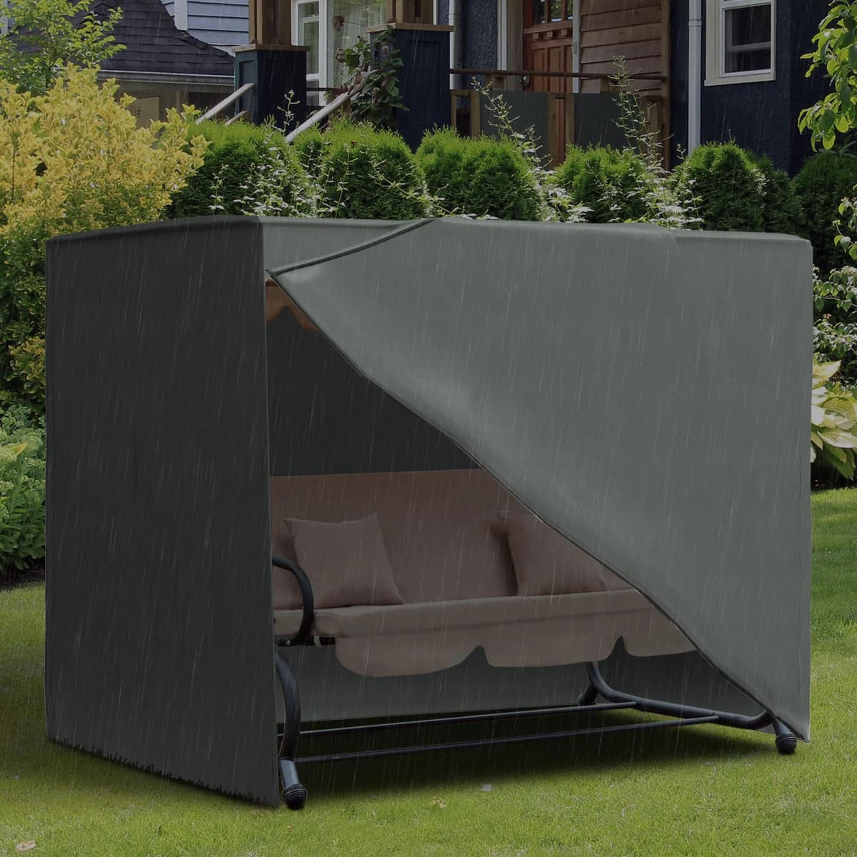 81" x 49" x 65" All Weather Garden Swing Chair Cover Waterproof Protector