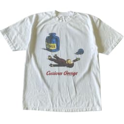 Curious George Ether T-Shirt, Animal Tee, Cartoon Tshirt, Gifts Shirt, Unisex Vintage Graphic Tees Gothic Grunge Y2k Emo Scene Amity Affliction Style Clothes Men Women Streetwear