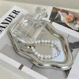 Jewelry Storage Tray Creative Cloud Shapes Plastic Trays Electroplated Jewelry Earrings Ring Display Plates Photo Props for Wome