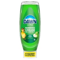 Dish Soap Liquid Apple Blossom 22 Fl oz Easy Squeeze Upside down Bottle Cuts Grease and Cleans Dishes