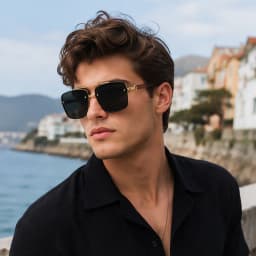 New Vintage Square Sunglasses Women Men Metal Frame Rectangle Sun Glasses Female Eyewear Sunglasses for Male Female Eyeglasses Double beam sunglasses