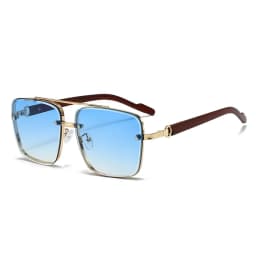 New Vintage Square Sunglasses Women Men Metal Frame Rectangle Sun Glasses Female Eyewear Sunglasses for Male Female Eyeglasses Double beam sunglasses