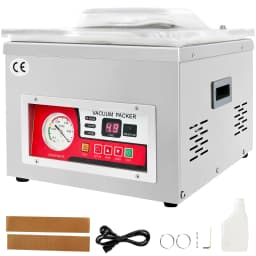 SucceBuy Food Vacuum Packing Machine Commercial Chamber Vacuum Sealer DZ-260A Kitchen Meat Packaging Food Saver Sealing Machine